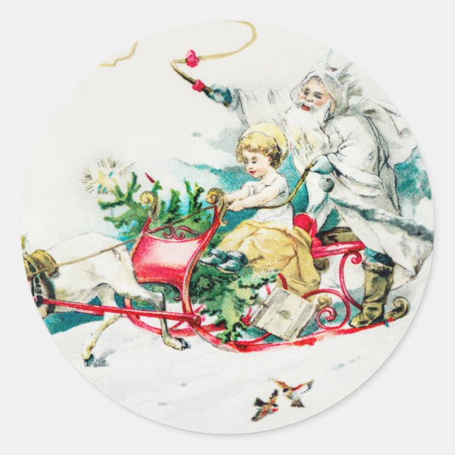 Sticker Rond Mon Cher Petit Ami - Fêtes de Noël (Devant)