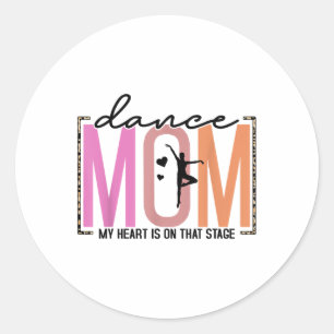 Sticker Rond Mon Coeur Est Sur Cette Scène Drôle Danse Amusante