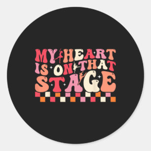 Sticker Rond Mon Coeur Est Sur Cette Scène Pour Danse Maman Fem