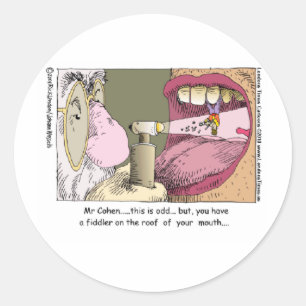 Sticker Rond Mon dentiste juif Cadeaux drôles Mugs T-shirts et 