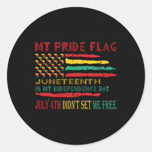 Sticker Rond Mon Drapeau De Fierté Du Jour De L'Indépendance