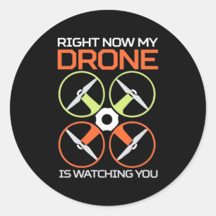 Sticker Rond Mon Drone