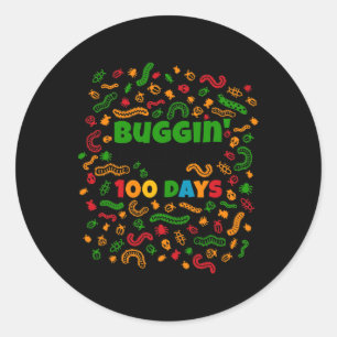 Sticker Rond Mon Enseignant Pour 100 Jours De Costume Scolaire 