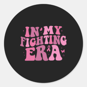 Sticker Rond Mon guerrier de lutte contre le cancer du sein