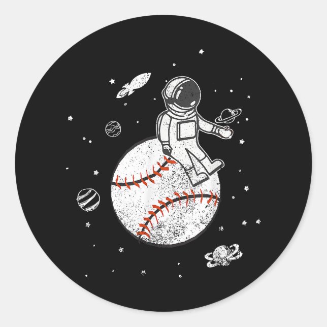 Sticker Rond Mon Jeu Est Sorti De Ce Monde ! Spaceman (Devant)