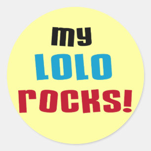 Sticker Rond Mon Lolo bascule le T-shirts et les cadeaux