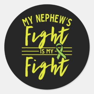 Sticker Rond Mon Nephew's Fight Is My Fight Kidney Disease Awar