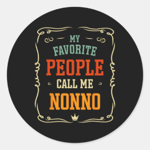 Sticker Rond Mon peuple favori m'appelle non père &#; s jour