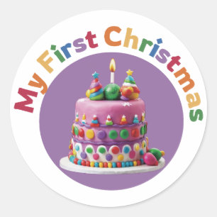Sticker Rond Mon premier Noël #2