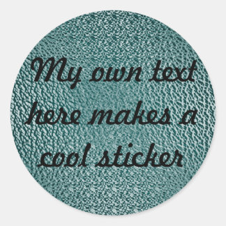 Sticker Rond Mon propre texte ici 034c4c Vert Texturé
