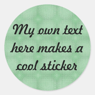 Sticker Rond Mon propre texte ici Cercles de dégradé Vert