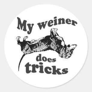 STICKER ROND MON WIENER FAIT DES TRUCS