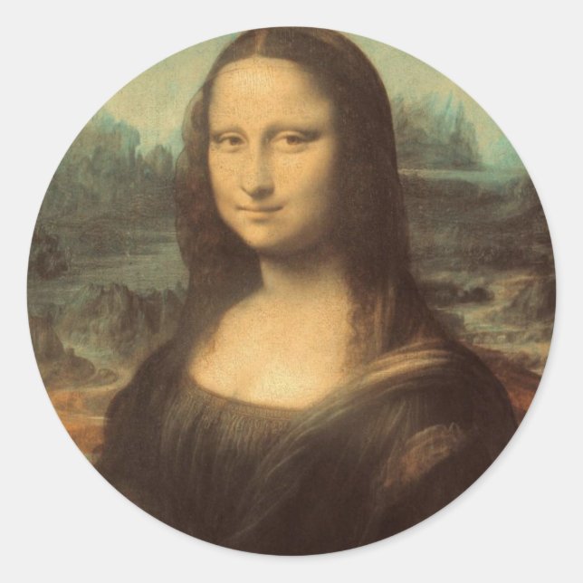 Sticker Rond Mona Lisa (Devant)