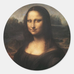 Sticker Rond Mona Lisa