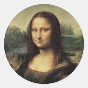Sticker Rond Mona Lisa