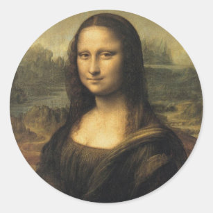 Sticker Rond Mona Lisa