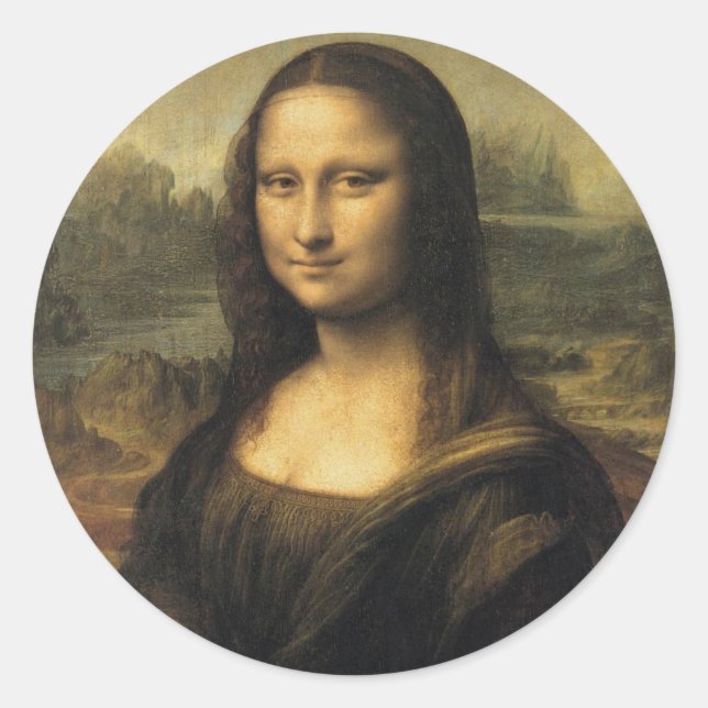 Sticker Rond Mona Lisa (Devant)