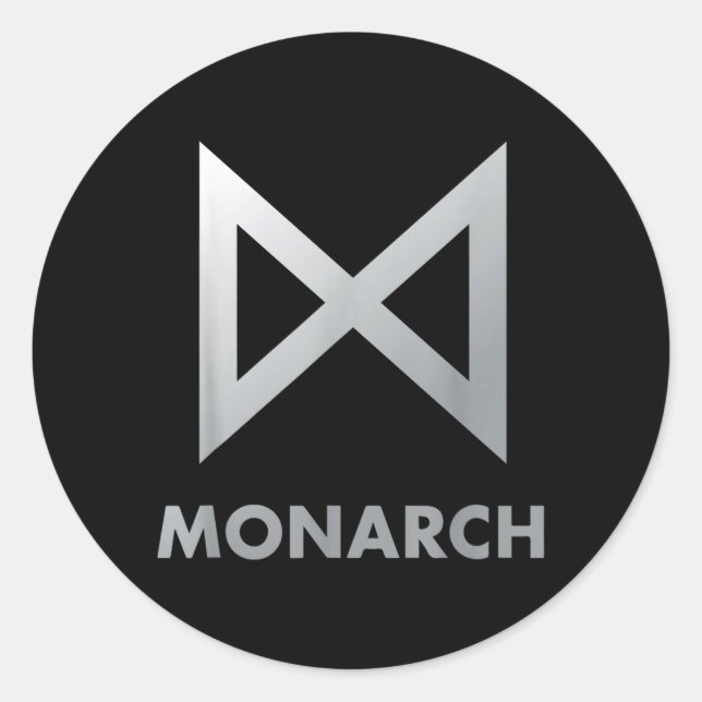 Sticker Rond Monarch (Devant)