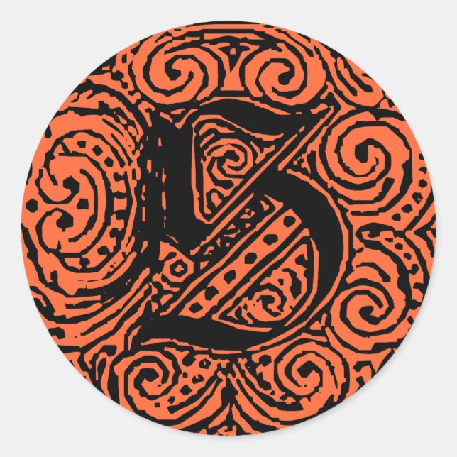 Sticker Rond Monarchie "S" (Devant)