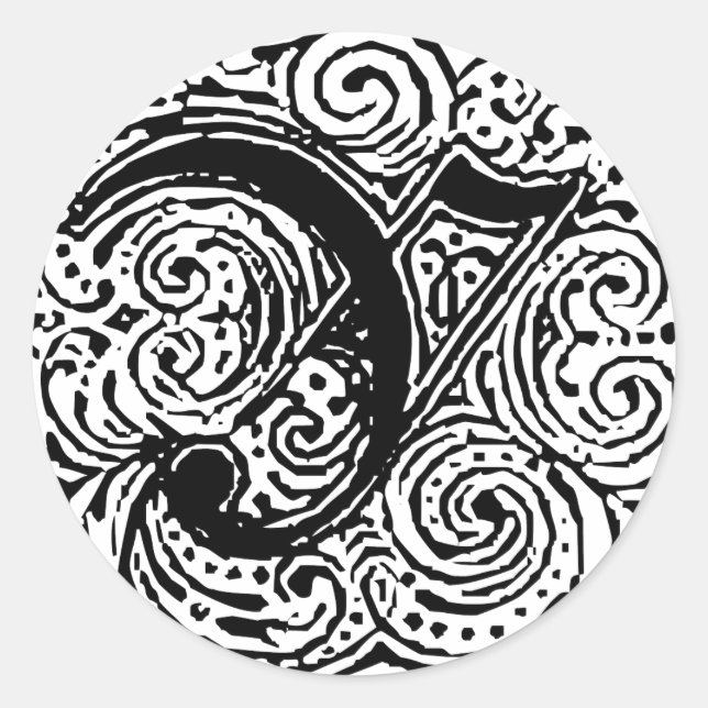 Sticker Rond Monarchie "Y" (Devant)