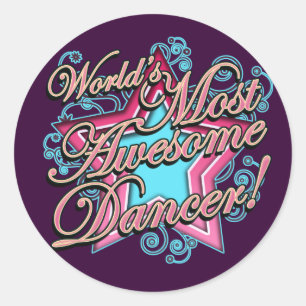 Sticker Rond Mondes la plupart de danseur impressionnant