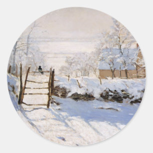 Sticker Rond Monet - La Magpie