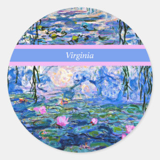 Sticker Rond Monet - Lys d'eau 1919 modèle