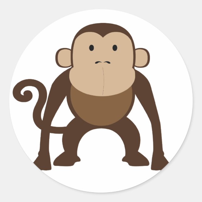 Sticker Rond Monkey (Devant)