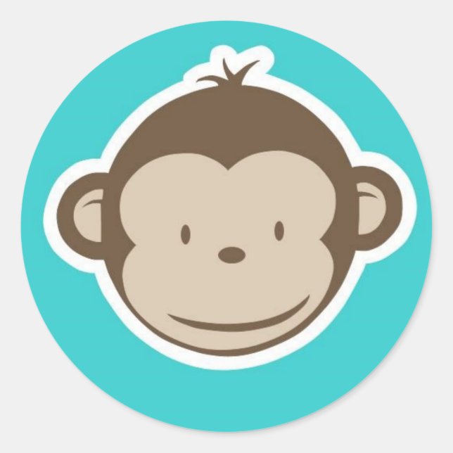 Sticker Rond Monkey (Devant)
