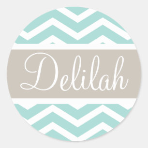 Sticker Rond Monnaie Chevron Tan Monogram