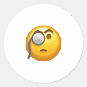 Sticker Rond monocle émoji