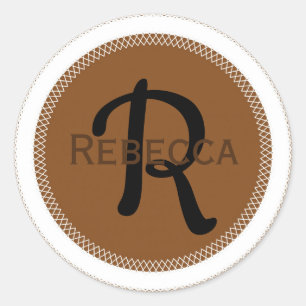 Sticker Rond Monogramme