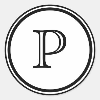 Sticker Rond Monogramme