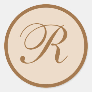 Sticker Rond Monogramme