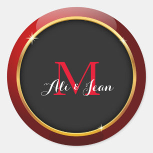 Sticker Rond Monogramme