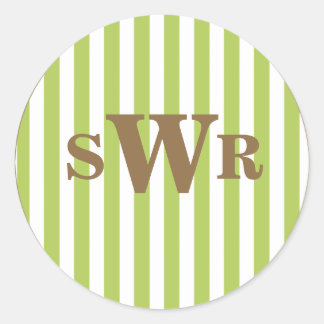 Sticker Rond Monogramme
