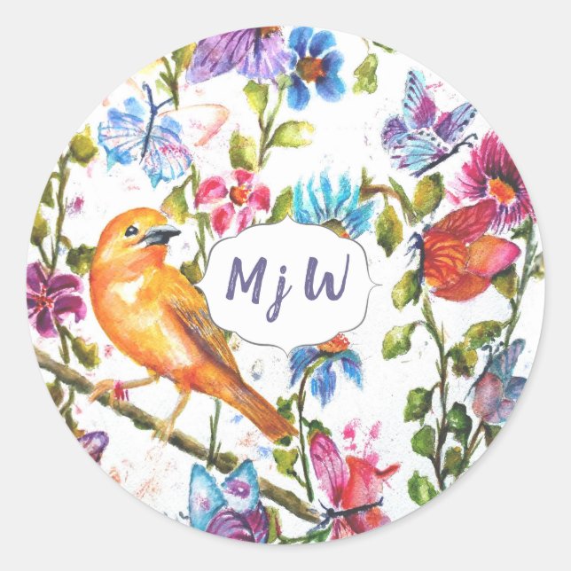 Sticker Rond Monogramme (Devant)