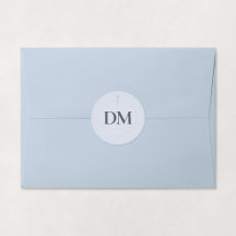 Monogramme Croix Bleu Grâce