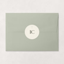 Monogramme Croix Grace Sage