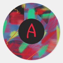 Monogramme d'Art numérique Abstrait clair et gai