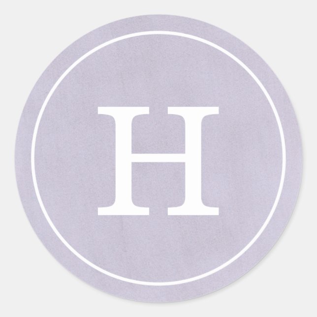 Sticker Rond Monogramme de la laveuse de débonair (Devant)