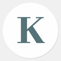 Monogramme de la lettre k
