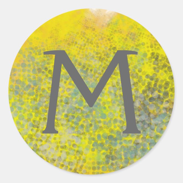 Sticker Rond Monogramme | Hive I (Devant)