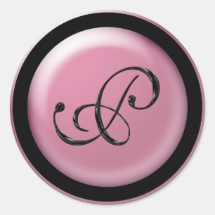 Sticker Rond Monogramme P
