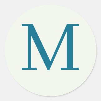 Sticker Rond monogrammé personnalisé