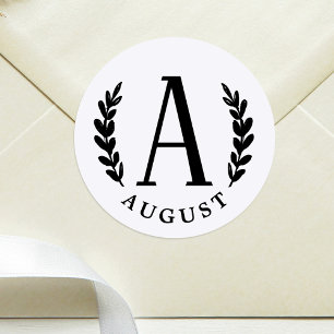 Sticker Rond Monogramme Unisex