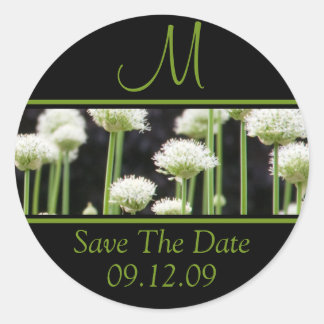 Sticker Rond Monogrammes Pour Les Mariages Économisez Les Stick