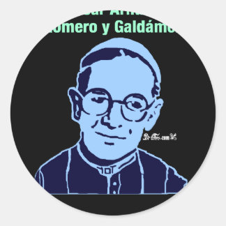 STICKER ROND MONSEÑOR OSCAR ROMERO 18 PRODUITS PERSONNALISABLES