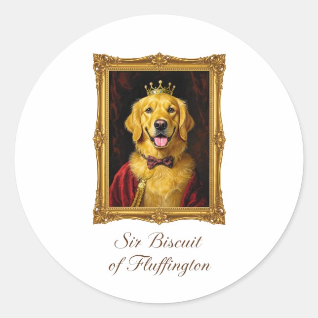 Sticker Rond Monsieur Biscuit de Fluffington (Devant)