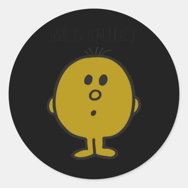Sticker Rond Monsieur Calme (Devant)